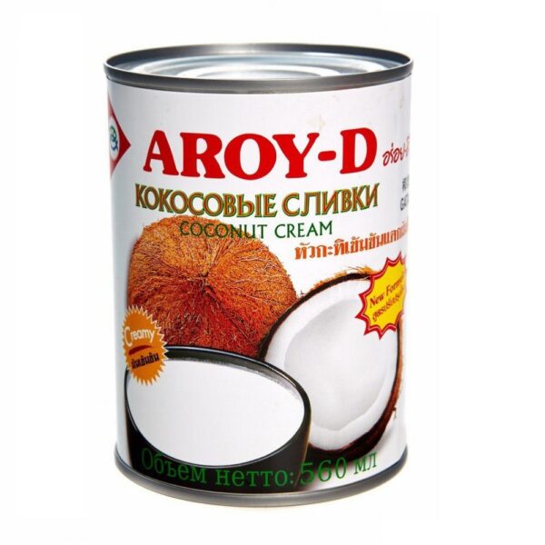 Кокосовые сливки Aroy-D 70%, 560 мл.